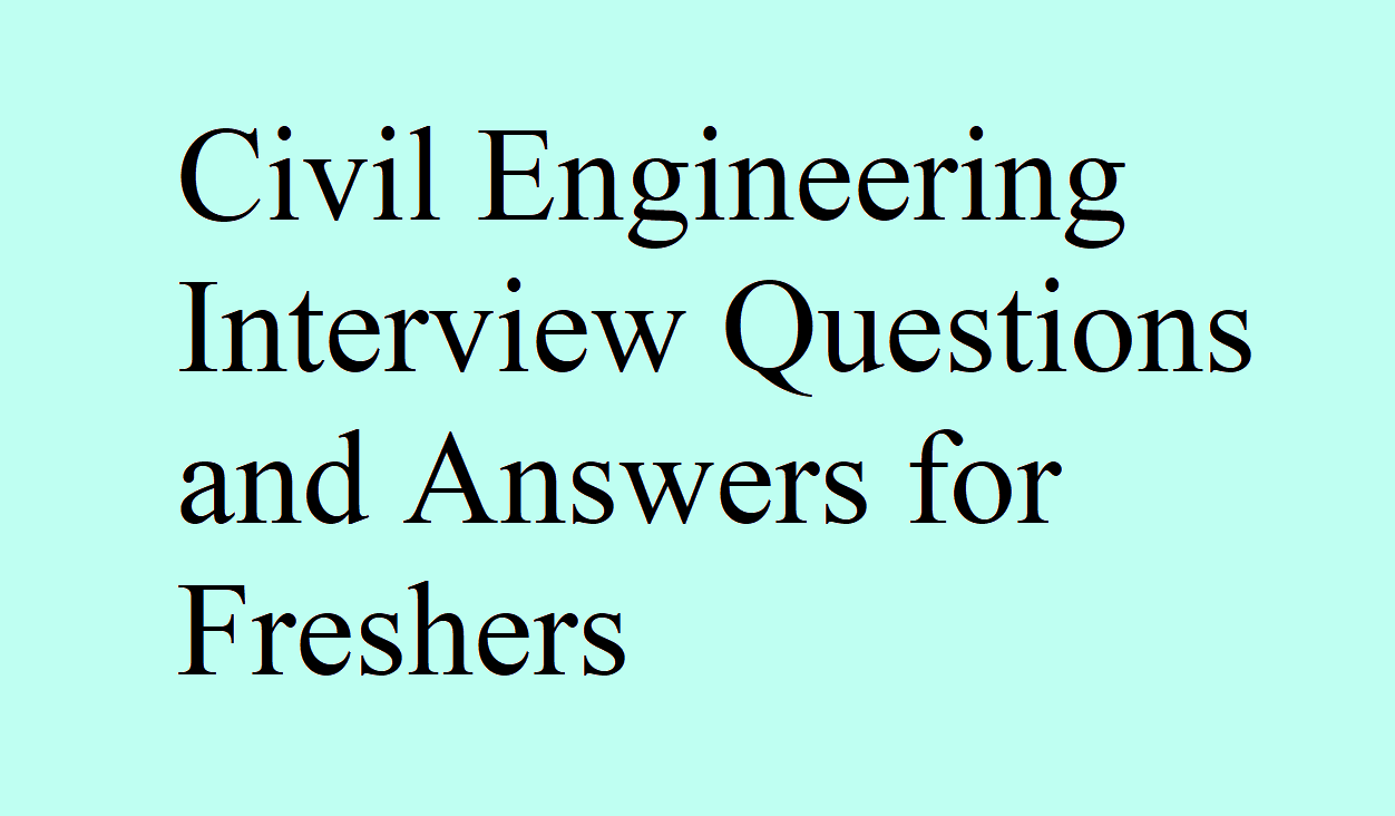 Engineering job interview questions answers pdf