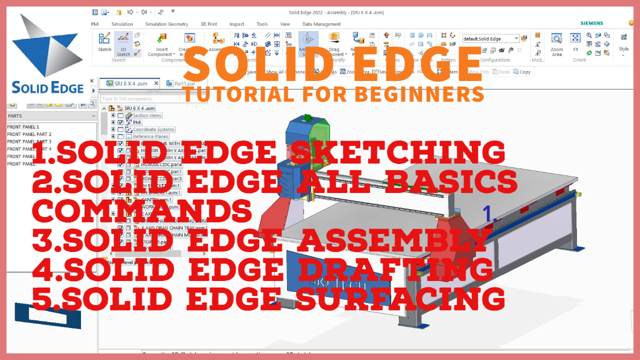 Solid edge tutorial and solid edge free training for beginners