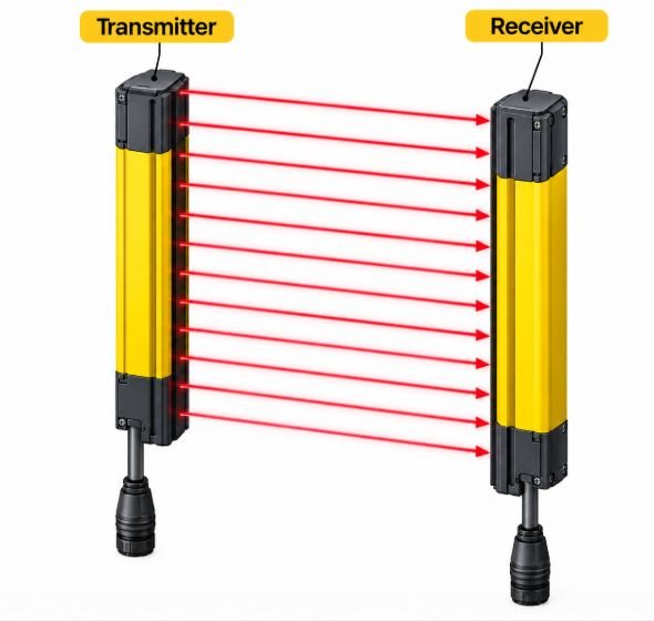 Understanding How a Safety Light Curtain Sensor Works:
